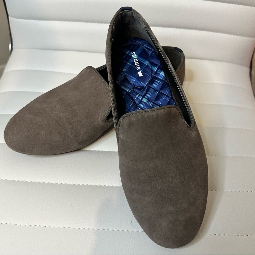 💝Birdies Starling Slip On Flats Latte Tan Suede Leather Women’s - Size 6.5